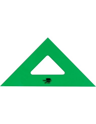 Escuadra liderpapel 21 cm acrilico verde