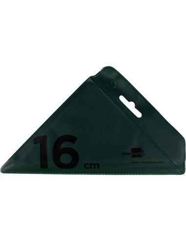 Escuadra liderpapel 16 cm acrilico verde