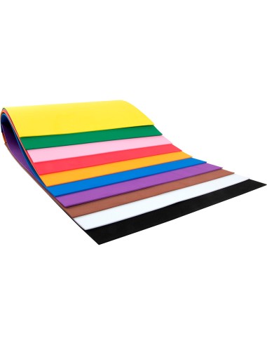 Bloc trabajos manuales liderpapel goma eva 240x315mm 10 hojas colores surtidos
