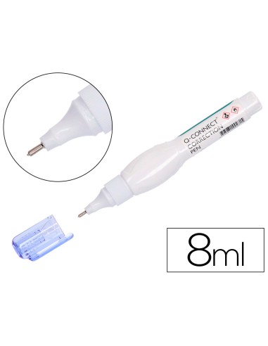 Corrector q connect lapiz con punta metalica 8 ml