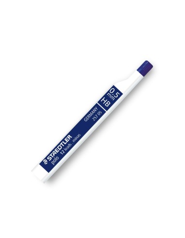 Minas staedtler grafito 05 mm hb polo 257 tubo con 12 minas