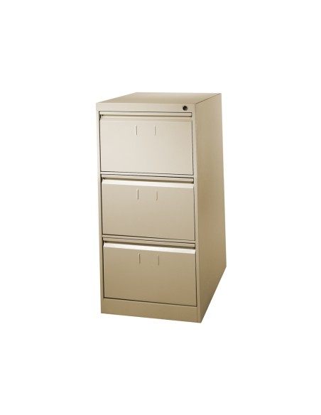 Fichero cajones de suelo metalico de 3 cajones 101 alto65 prof 475 ancho color beige n34 antivuelco