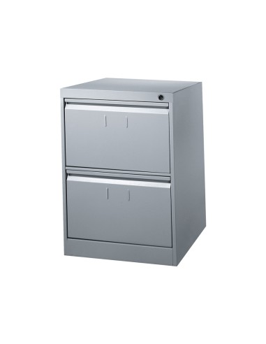 Fichero cajones de suelo metalico de 2 cajones 71cm alto65cm prof475 anchocolor gris n1375 antivuelco