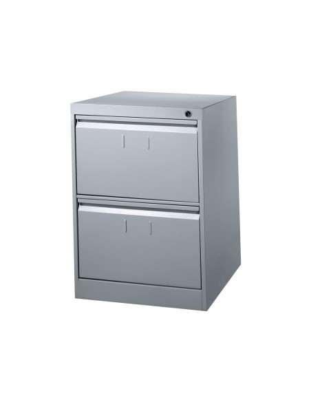 Fichero cajones de suelo metalico de 2 cajones 71cm alto65cm prof475 anchocolor gris n1375 antivuelco