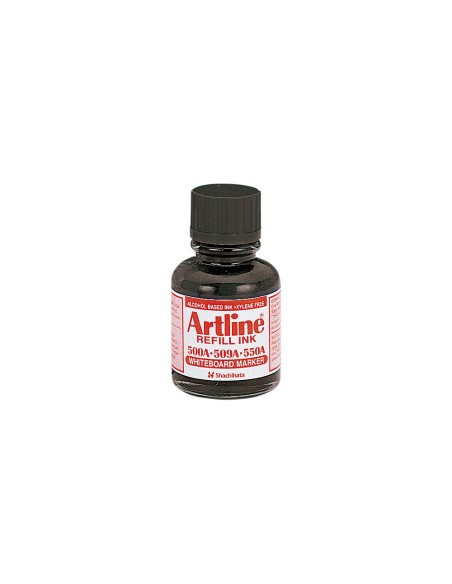 Tinta artline negro para rotulador pizarra blanca 500a bote 20 ml