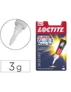 Pegamento loctite power gel 3 gr adhesivo instantaneo unidad