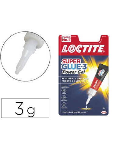 Pegamento loctite power gel 3 gr adhesivo instantaneo unidad