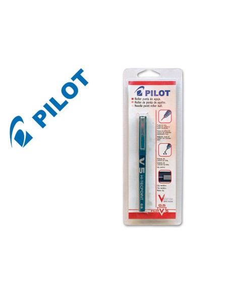 Rotulador pilot v 5 azul blister de 1 unidad