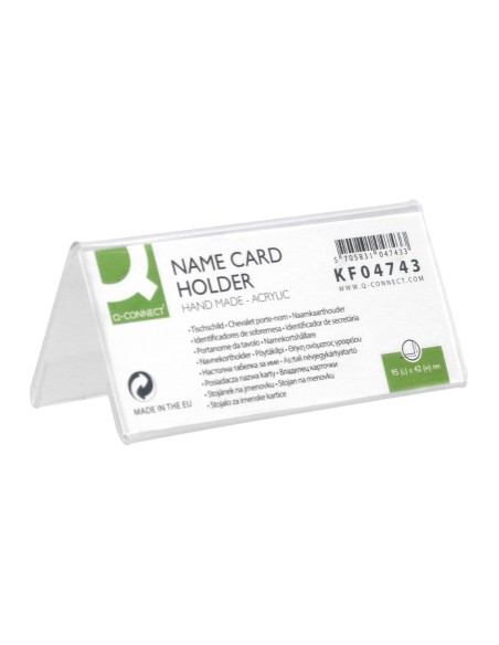 Identificador sobremesa q connect metacrilato 95x42 mm ref5730