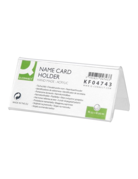 Identificador sobremesa q connect metacrilato 95x42 mm ref5730