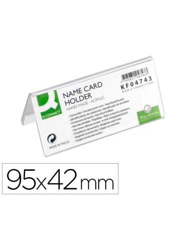 Identificador sobremesa q connect metacrilato 95x42 mm ref5730