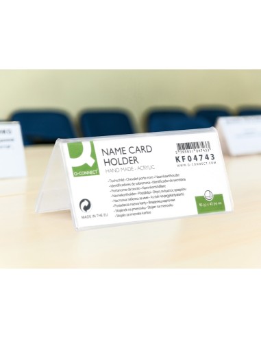 Identificador sobremesa q connect metacrilato 95x42 mm ref5730