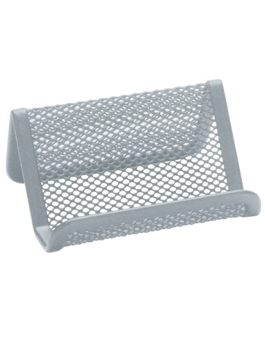 Portatarjetas q connect metalico plata 11x75x5 cm