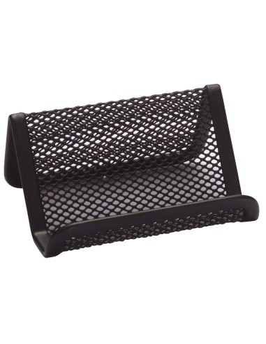 Portatarjetas q connect metalico negro 11x75x5 cm