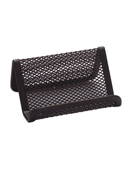 Portatarjetas q connect metalico negro 11x75x5 cm