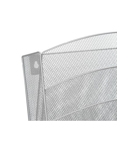 Expositor mural q connect de pared 5 bandejas din a4 plateado 93x315x44 cm