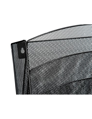 Expositor mural q connect de pared 5 bandejas din a4 negro 93x315x44 cm