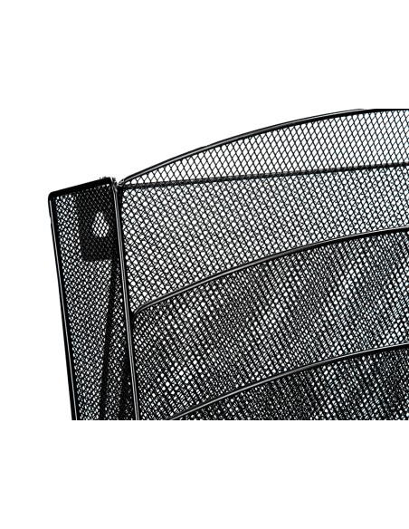 Expositor mural q connect de pared 5 bandejas din a4 negro 93x315x44 cm