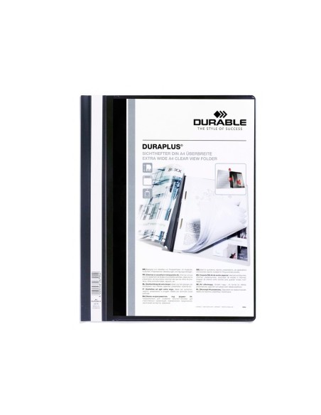 Carpeta duraplus din a4 con fastener negro durable