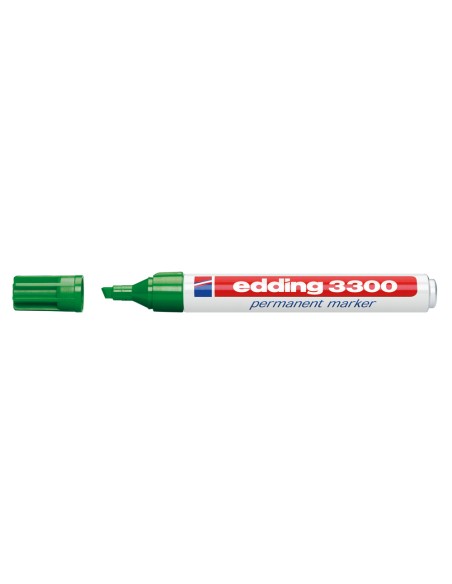 Rotulador edding marcador 3300 n4 verde punta biselada recargable