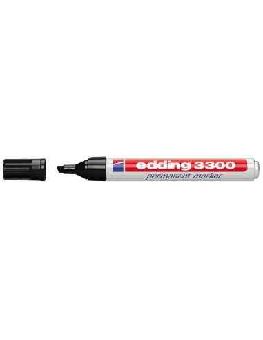 Rotulador edding marcador 3300 n1 negro punta biselada recargable