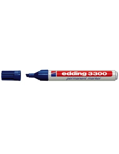 Rotulador edding marcador 3300 n3 azul punta biselada recargable