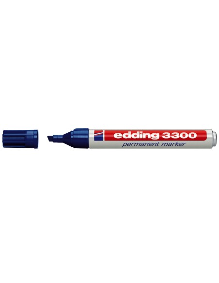 Rotulador edding marcador 3300 n3 azul punta biselada recargable