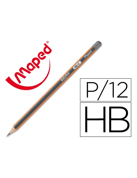 Lapices de grafito maped blackpeps hb