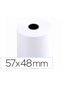 Rollo sumadora q connect termico 57 mm ancho x 48 mm diametro sin bisfenol a