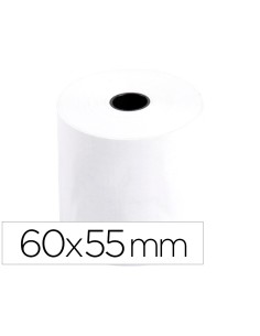 Rollo sumadora q connect termico 60 mm ancho x 55 mm diametro sin bisfenol a