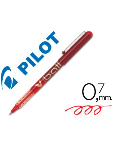 Rotulador pilot roller v ball rojo 07 mm