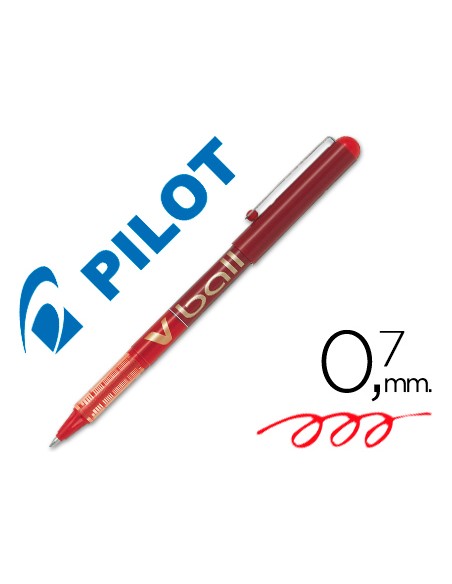 Rotulador pilot roller v ball rojo 07 mm
