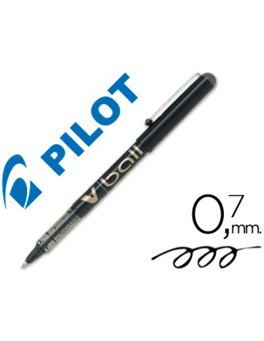 Rotulador pilot roller v ball negro 07 mm