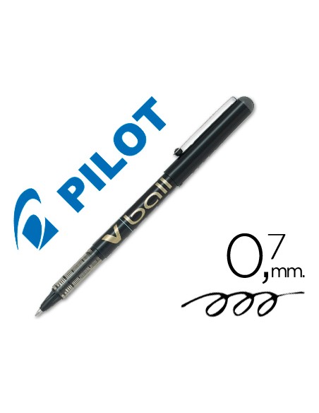 Rotulador pilot roller v ball negro 07 mm