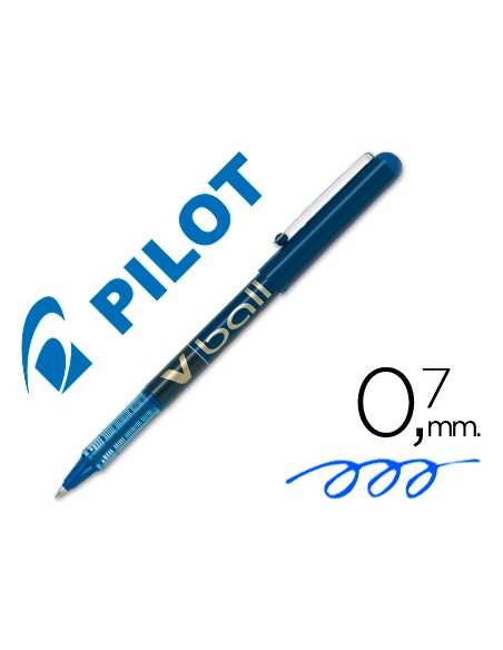 Rotulador pilot roller v ball azul 07 mm