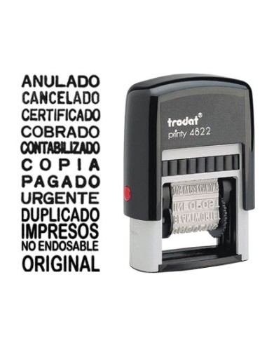 Formulario trodat 12 textos entintaje automatico 4 mm