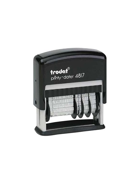 Formulario trodat con fechador 12 textos entintaje automatico 4 mm Formulario trodat con fechador 12 textos entintaje automatico 4 mm