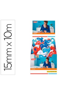 Cinta adhesiva tesa standard con dispensador 10 mt x 15 mm