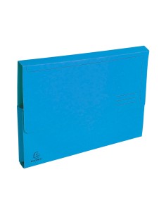 Subcarpeta cartulina con bolsa exacompta din a4 celeste 290 gr