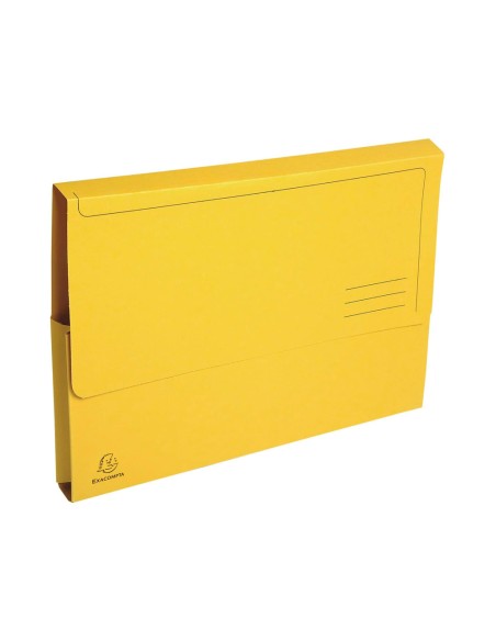 Subcarpeta cartulina con bolsa exacompta din a4 amarillo 290 gr