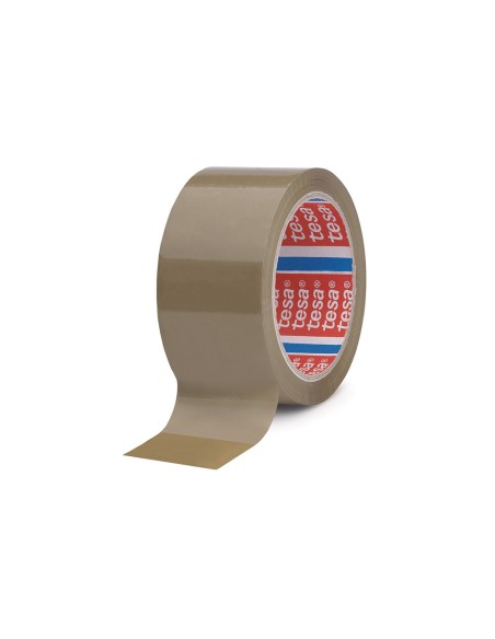 Cinta adhesiva tesa marron pp 66 mt x 50 mm para embalaje