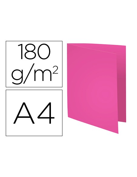 Subcarpeta cartulina reciclada exacompta din a4 fucsia 170 gr