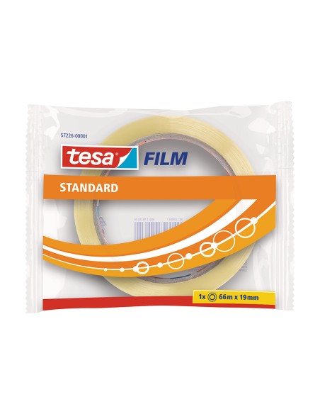 Cinta adhesiva tesa standard 66 mt x 19 mm