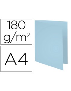 Subcarpeta cartulina reciclada exacompta din a4 celeste 170 gr