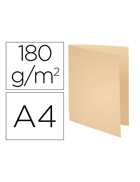 Subcarpeta cartulina reciclada exacompta din a4 crema 170 gr