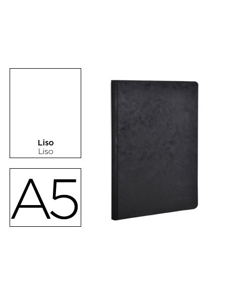 Libreta age bag tapa cartulina lomo cosido liso 96 hojas color negro 148x210 mm Libreta age bag tapa cartulina lomo cosido liso 96 hojas color negro 148x210 mm