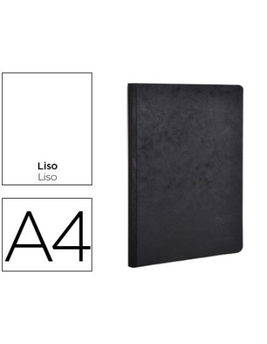 Libreta age bag tapa cartulina lomo cosido liso 96 hojas color negro 210x297 mm