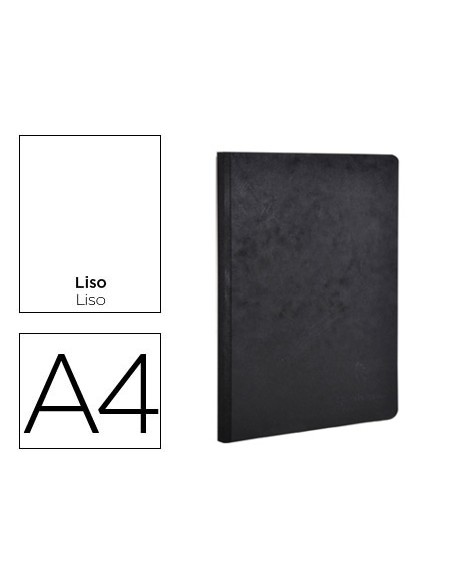 Libreta age bag tapa cartulina lomo cosido liso 96 hojas color negro 210x297 mm Libreta age bag tapa cartulina lomo cosido liso 96 hojas color negro 210x297 mm