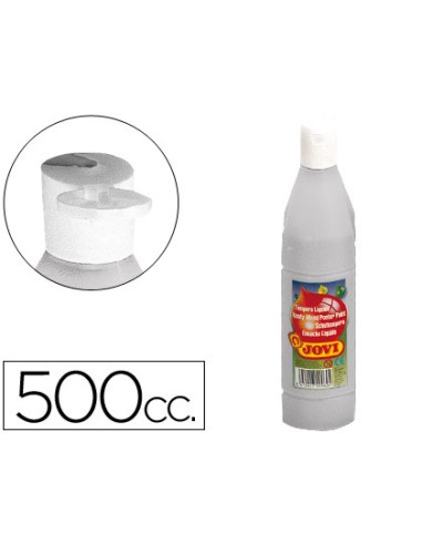 Tempera liquida jovi escolar 500 ml plata