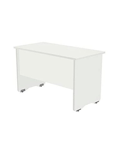 Mesa oficina rocada serie work 200x80 cm acabado aw04 blanco blanco